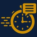 Fast communication concept icon